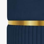 Velvet Round Storage Stool with Hidden Space