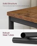 Set of 2 Rustic Industrial Side Tables