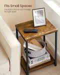 Set of 2 Rustic Industrial Side Tables