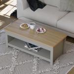 Arlington Grey Coffee Table with Storage Shelf
