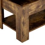 Yaheetech Rustic Lift Up Coffee Table with Storage
