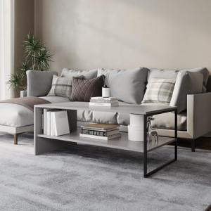 URBNLIVING 100cm Wooden Coffee Table with Shelf