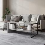 URBNLIVING 100cm Wooden Coffee Table with Shelf