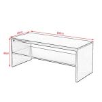 Stylish White 2-Tier Coffee Table for Any Room