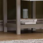 Arlington Grey 1-Drawer Side Table for Living Room