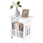 Small White Side Table for Living Room and Bedroom