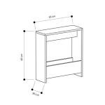 HOCUS PICUS Stylish Side Table with Magazine Rack