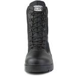 Black Leather Combat Boots - Savage Island, Size 10