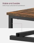 VASAGLE Slim Charging Side Table with Storage