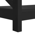 Yaheetech Black 2-Tier Coffee Table with Storage