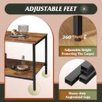 WLIVE Modern Wooden Coffee Table with Storage