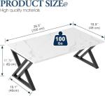 Stylish Low Coffee Table with Steel Frame