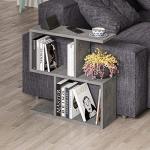 Hocuspicus 2-Tier Versatile Side Table in Grey