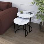 Brooklyn Round Nesting Tables with Metal Frame