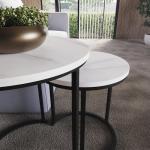 Brooklyn Round Nesting Tables with Metal Frame