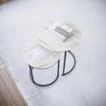 Brooklyn Round Nesting Tables with Metal Frame