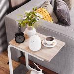 Height Adjustable Rolling Side Table for Small Spaces