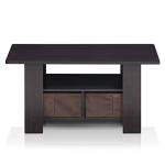 Furinno Andrey Dark Walnut Coffee Table with Drawer