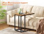 HOMIDEC C-Shaped Side Table for Small Spaces