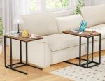 HOMIDEC C-Shaped Side Table for Small Spaces