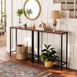Slim Rustic Console Table for Small Spaces