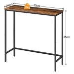 Slim Rustic Console Table for Small Spaces