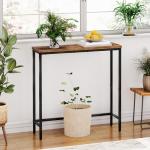 Slim Rustic Console Table for Small Spaces