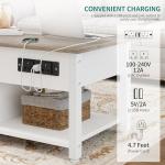YITAHOME Lift-Top Coffee Table with LED Lights