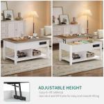 YITAHOME Lift-Top Coffee Table with LED Lights