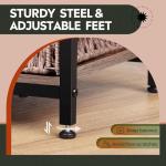 WLIVE 3-Tier Charging Side Table for Small Spaces