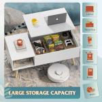 WLIVE Lift Top Coffee Table with Storage Compartments