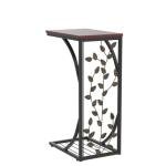 Yaheetech Double C-Shaped Side Tables with Storage