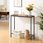 Slim Rustic Console Table for Small Spaces