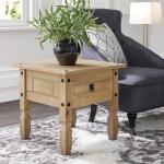 Solid Pine Lamp Table with 1 Drawer