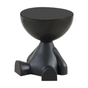Cute Black Side Table with Openable Lid