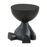 Cute Black Side Table with Openable Lid