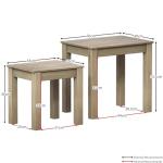 Panama Nesting Tables in Solid Pine