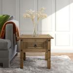 Solid Pine Lamp Table with 1 Drawer