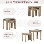Panama Nesting Tables in Solid Pine