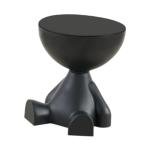 Cute Black Side Table with Openable Lid