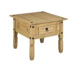 Solid Pine Lamp Table with 1 Drawer