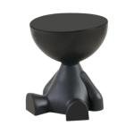 Cute Black Side Table with Openable Lid
