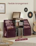 VASAGLE Rustic 3-Tier Record Player Stand