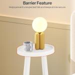 HOOBRO Round Side Table with Storage Basket