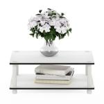 White 2-Tier No-Tools Coffee Table by Furinno