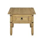 Solid Pine Lamp Table with 1 Drawer