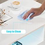 Stylish White Coffee Table with Storage & LED Lights
