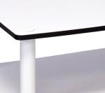 White 2-Tier No-Tools Coffee Table by Furinno
