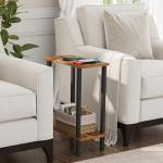 TUTOTAK Slim Side Table for Living Spaces