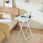 HOOBRO Folding Side Tables Set for Small Spaces